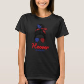 Hoover Alabama Retro Messy Bun T-Shirt (Vorderseite)