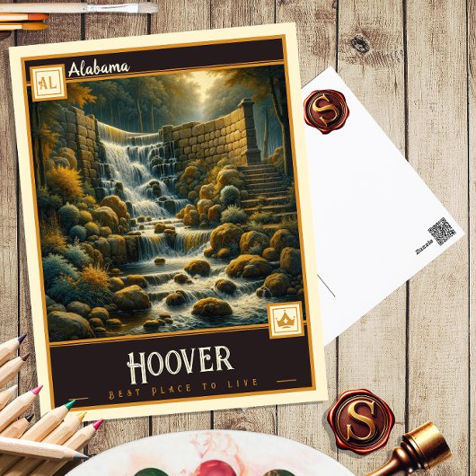 Hoover, Alabama | VINTAG Postkarte