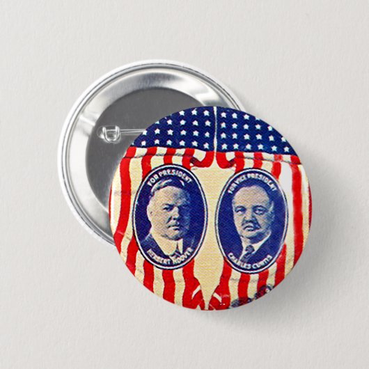 Hoover-Curtis jugate - Knopf Button (Vorne & Hinten)