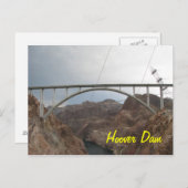 Hoover Dam Bridge Postkarte (Vorne/Hinten)