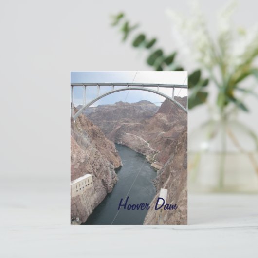 Hoover Dam Bridge Postkarte (Stehend Vorderseite)