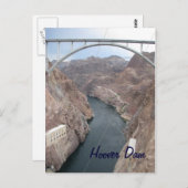 Hoover Dam Bridge Postkarte (Vorne/Hinten)
