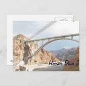 Hoover Dam Bridge Postkarte (Vorne/Hinten)