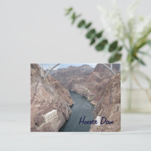 Hoover Dam Bridge Postkarte (Stehend Vorderseite)