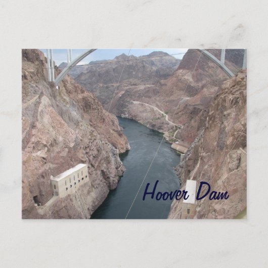 Hoover Dam Bridge Postkarte (Vorderseite)