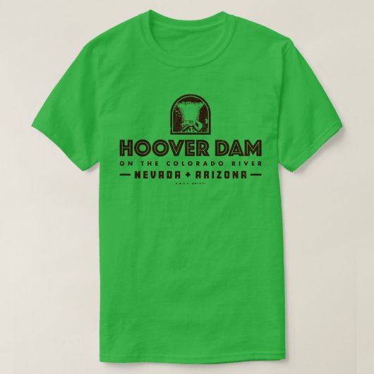 Hoover Dam Brown T-Shirt (Design vorne)