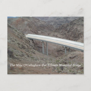 Hoover Dam Bypass Bridge Bau Postkarte