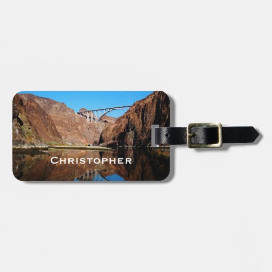 Hoover Dam Bypass Bridge Südwest Travel Bag Gepäckanhänger (Vorderseite horizontal)