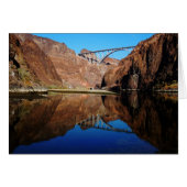 Hoover Dam Bypass Memorial Bridge Blank Card Horiz (Vorderseite (Horizontal))