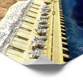 Hoover Dam Canvas Print Poster (Ecke)