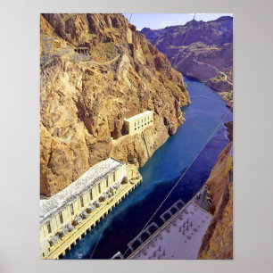 Hoover Dam Canvas Print Poster