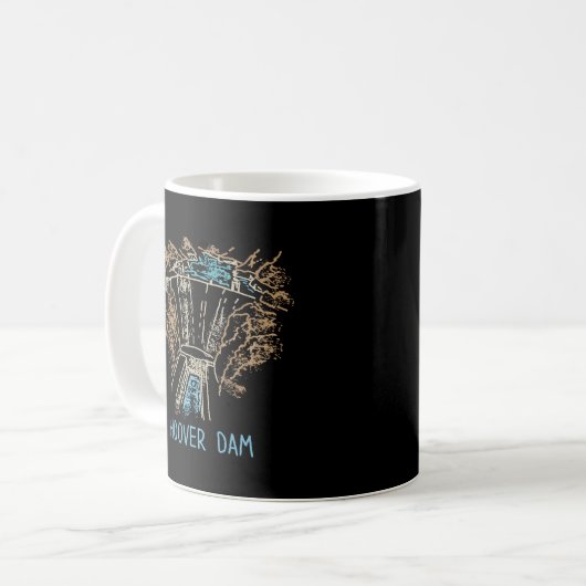 Hoover Dam Kaffeetasse (Vorderseite Links)