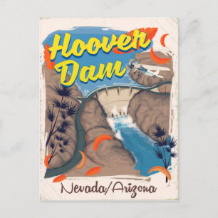 Hoover Dam Nevada/Arizona Reiseplakat Postkarte