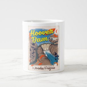 Hoover Dam Nevada/Arizona Reiseposter Jumbo-Tasse