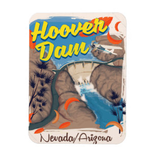 Hoover Dam Nevada/Arizona Reiseposter Magnet