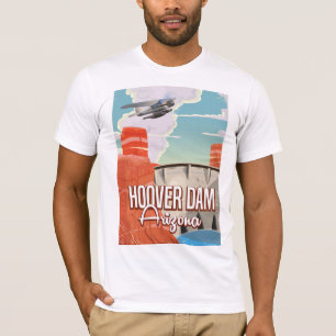 Hoover Dam Nevada Arizona Vintage Cartoon T-Shirt
