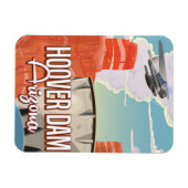 Hoover Dam Nevada Arizona Vintager Cartoon Magnet (Horizontal)