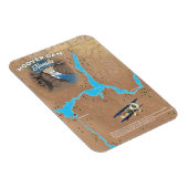 Hoover Dam Nevada Karte Magnet (Rechte Seite)