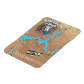 Hoover Dam Nevada Karte Magnet (Linke Seite)