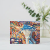 Hoover Dam Nevada Postkarte (Stehend Vorderseite)