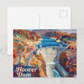 Hoover Dam Nevada Postkarte (Vorne/Hinten)