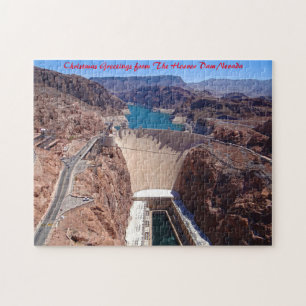 Hoover Dam Nevada. Weihnachtsgrüße Puzzle