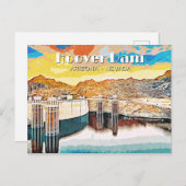 Hoover Dam Postkarte (Vorne/Hinten)