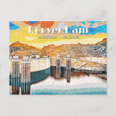 Hoover Dam Postkarte (Vorderseite)