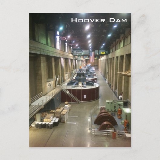 Hoover Dam Postkarte (Vorderseite)