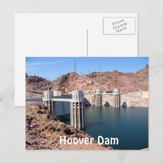 Hoover Dam Postkarte (Vorne/Hinten)