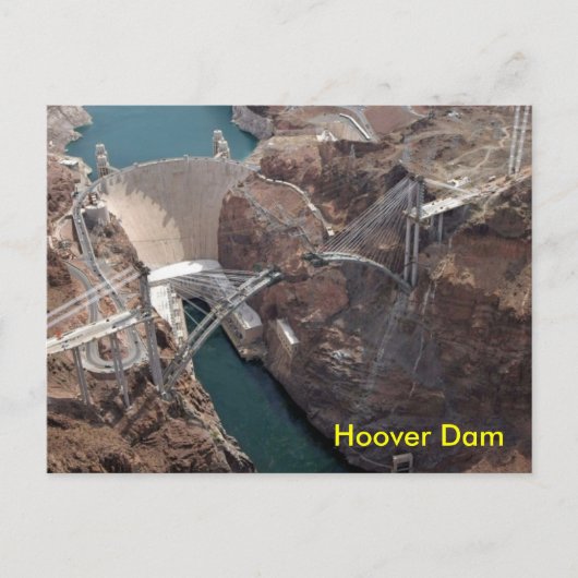 Hoover Dam Postkarte (Vorderseite)