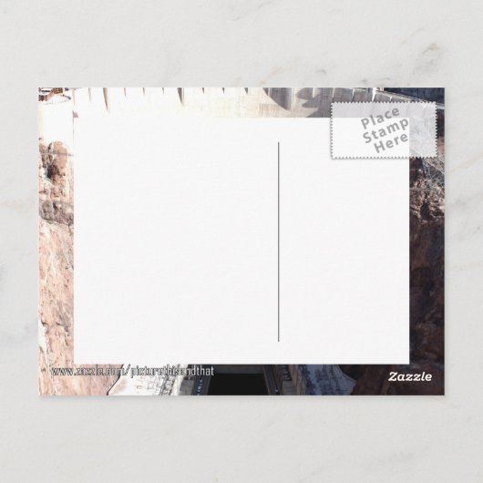 Hoover Dam Postkarte (Rückseite)