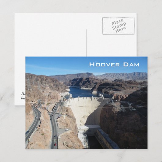 Hoover Dam Postkarte (Vorne/Hinten)