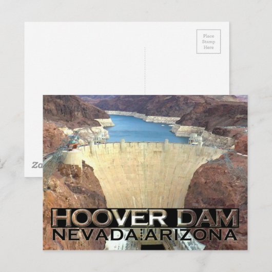 Hoover Dam Postkarte (Vorne/Hinten)