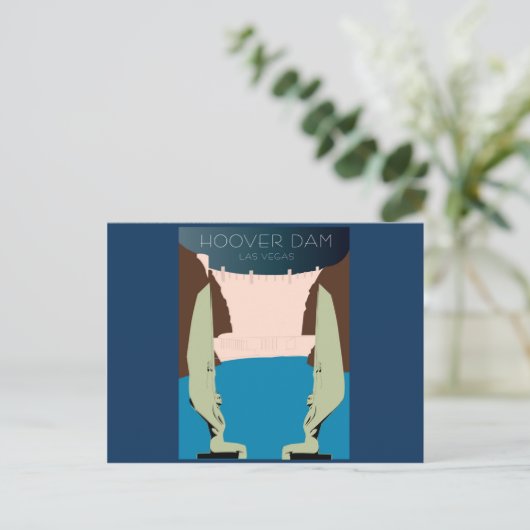 Hoover Dam Postkarte (Stehend Vorderseite)