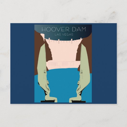 Hoover Dam Postkarte (Vorderseite)