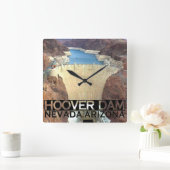 Hoover Dam Quadratische Wanduhr (Zuhause)