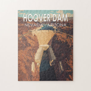 Hoover Dam Reise Kunst Vintage Puzzle