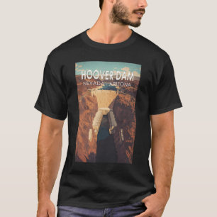 Hoover Dam Reise Kunst Vintage T-Shirt
