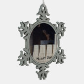 Hoover Dam Schneeflocken Zinn-Ornament (Links)