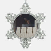 Hoover Dam Schneeflocken Zinn-Ornament (Vorderseite)