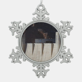 Hoover Dam Schneeflocken Zinn-Ornament