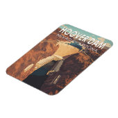 Hoover Dam Travel Art Vintag Magnet (Linke Seite)