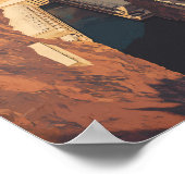 Hoover Dam Travel Art Vintag Poster (Ecke)