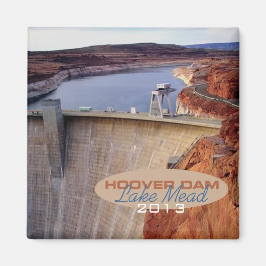 Hoover Dam Travel Souvenir Kühlschrankmagnet (Vorne)