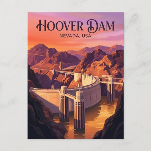 Hoover Dam USA Postkarte (Vorderseite)