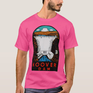 Hoover Dam Vintage Travel Decal T-Shirt