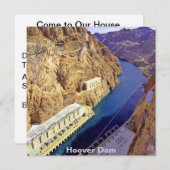 Hoover-Staudamm in Arizona Einladung (Vorne/Hinten)