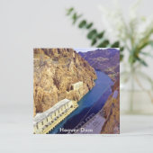 Hoover-Staudamm in Arizona Einladung (Stehend Vorderseite)