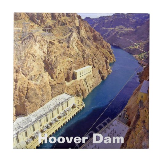 Hoover-Staudamm in Arizona Fliese (Vorderseite)